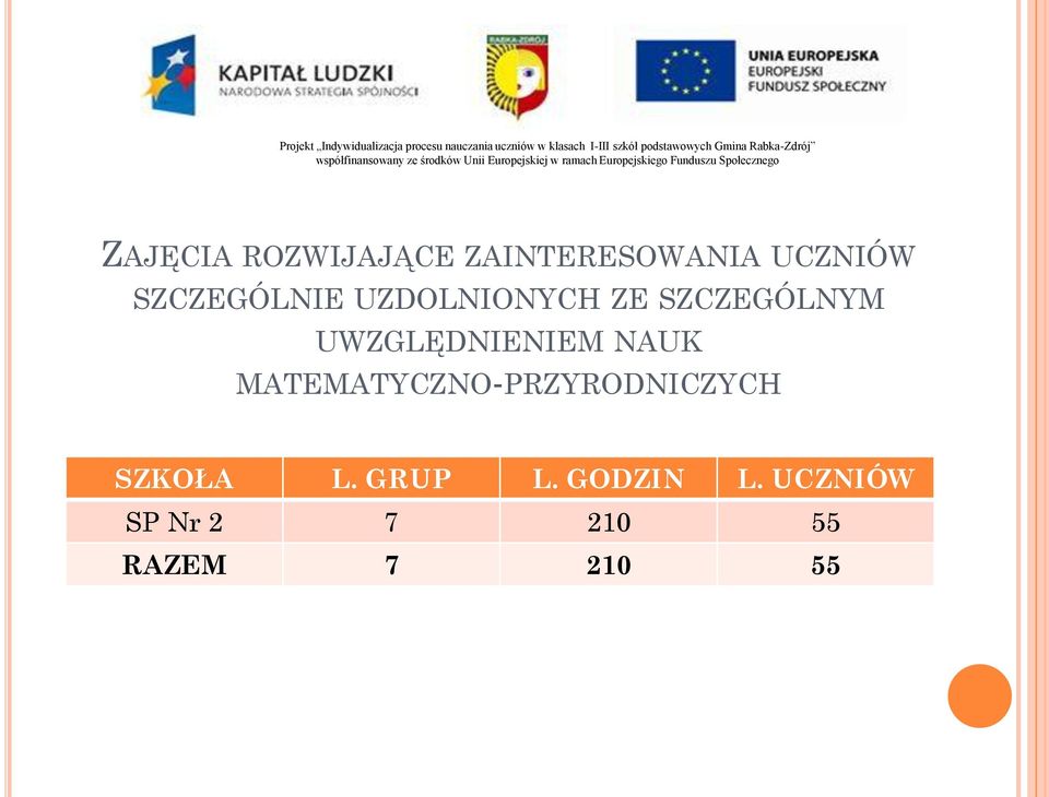 UWZGLĘDNIENIEM NAUK MATEMATYCZNO-PRZYRODNICZYCH