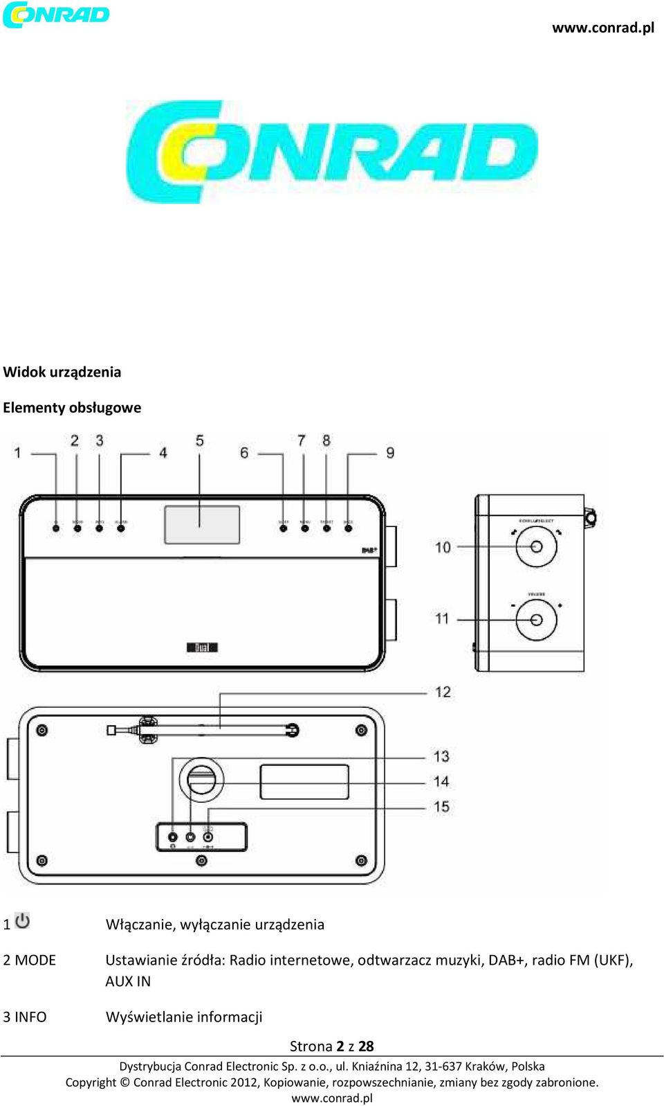 Radio internetowe, odtwarzacz muzyki, DAB+, radio