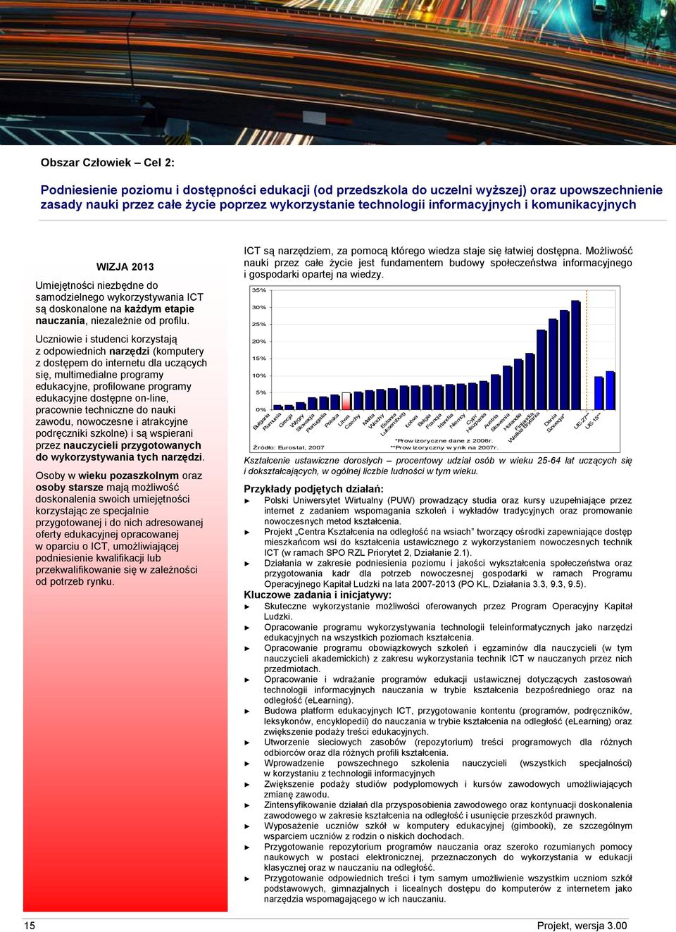 Uczniowie i studenci korzystają z odpowiednich narzędzi (komputery z dostępem do internetu dla uczących się, multimedialne programy edukacyjne, profilowane programy edukacyjne dostępne on-line,