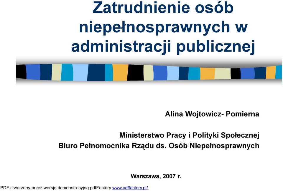 Pomierna Ministerstwo Pracy i Polityki Społecznej