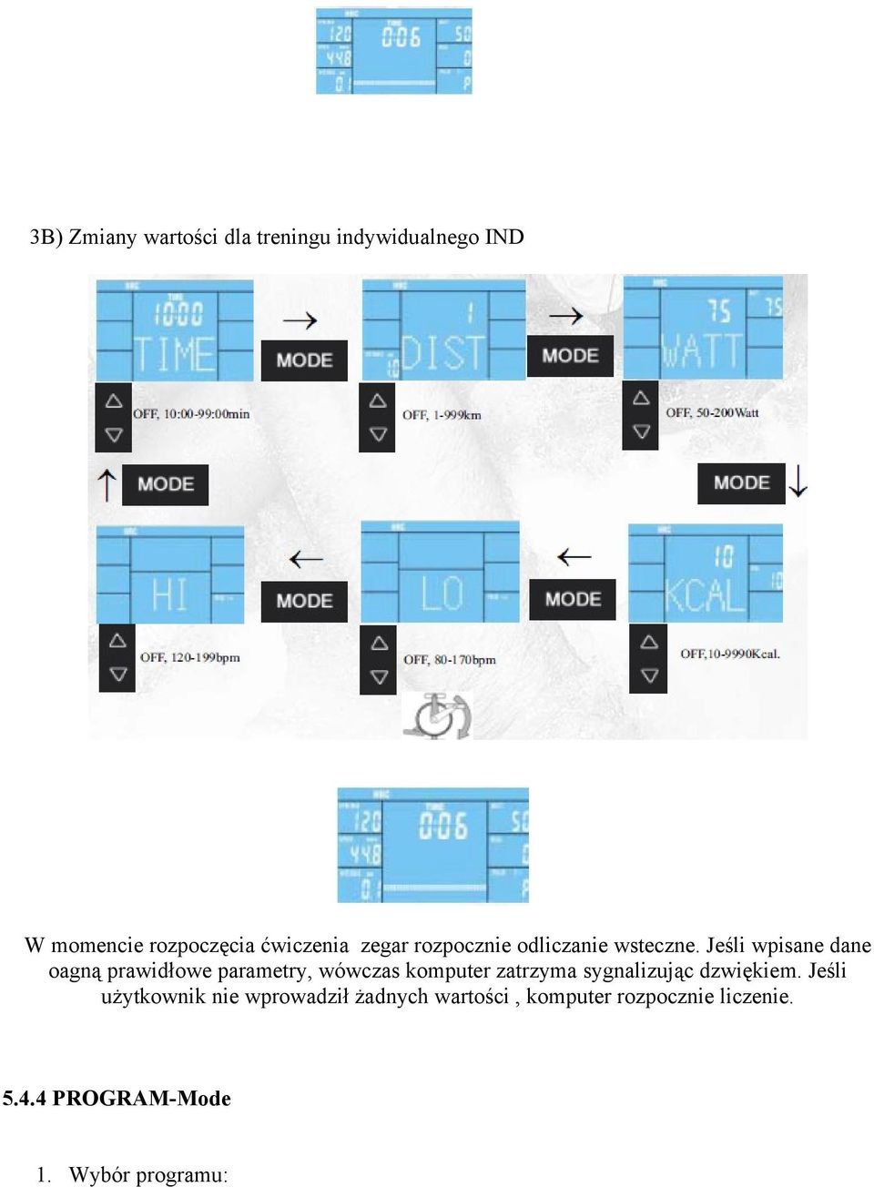 Jeśli wpisane dane oagną prawidłowe parametry, wówczas komputer zatrzyma