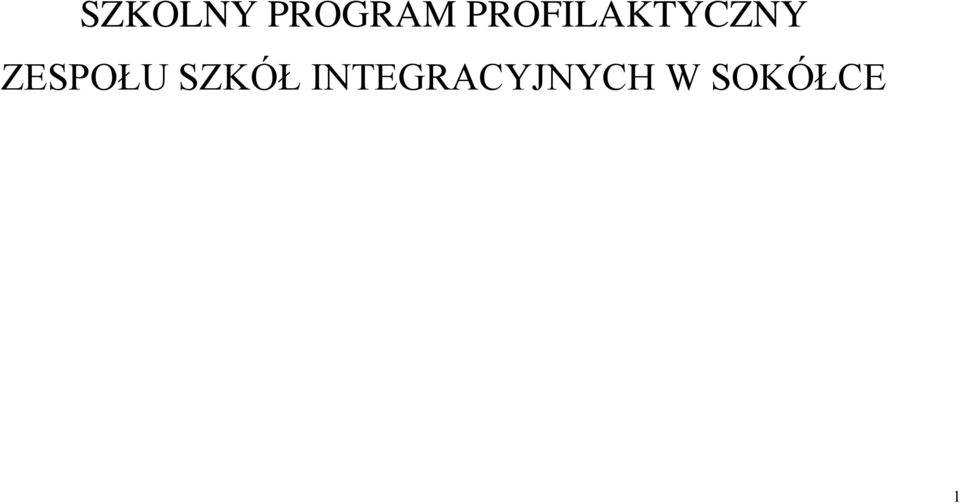 ZESPOŁU SZKÓŁ