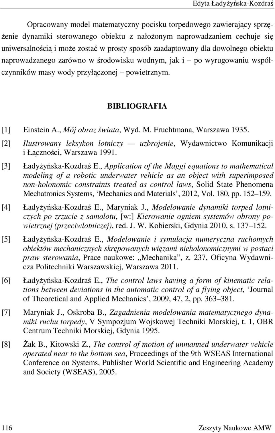 [] Ilustroan lekskon lotnic ubrojenie, Wdanicto omunikacji i Łącności, Warsaa 99. [3] Ładżńska-odraś E.