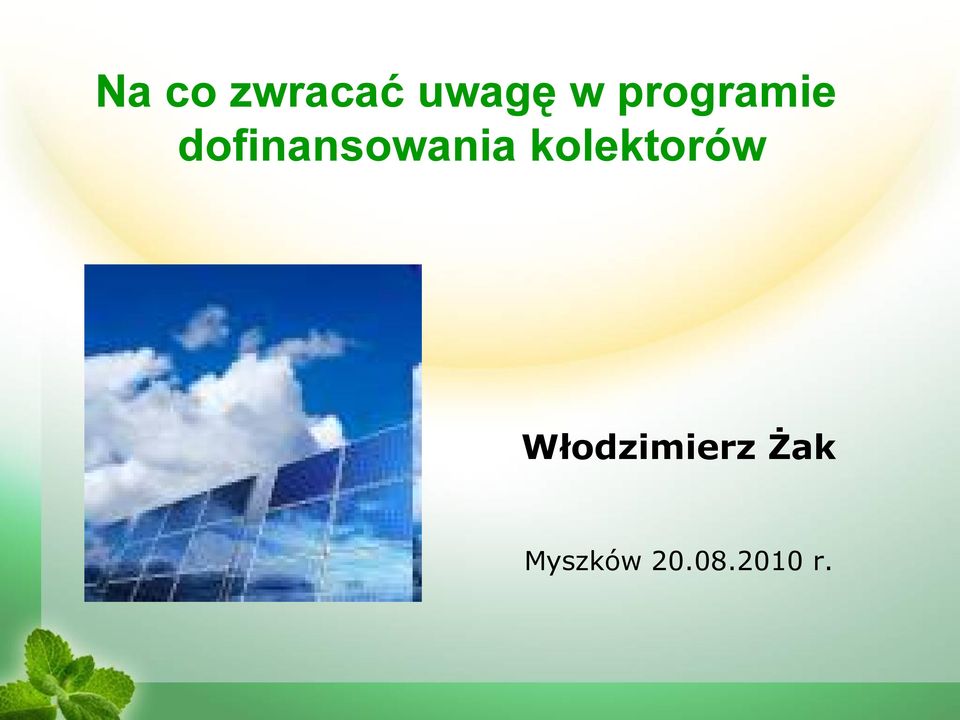 dofinansowania