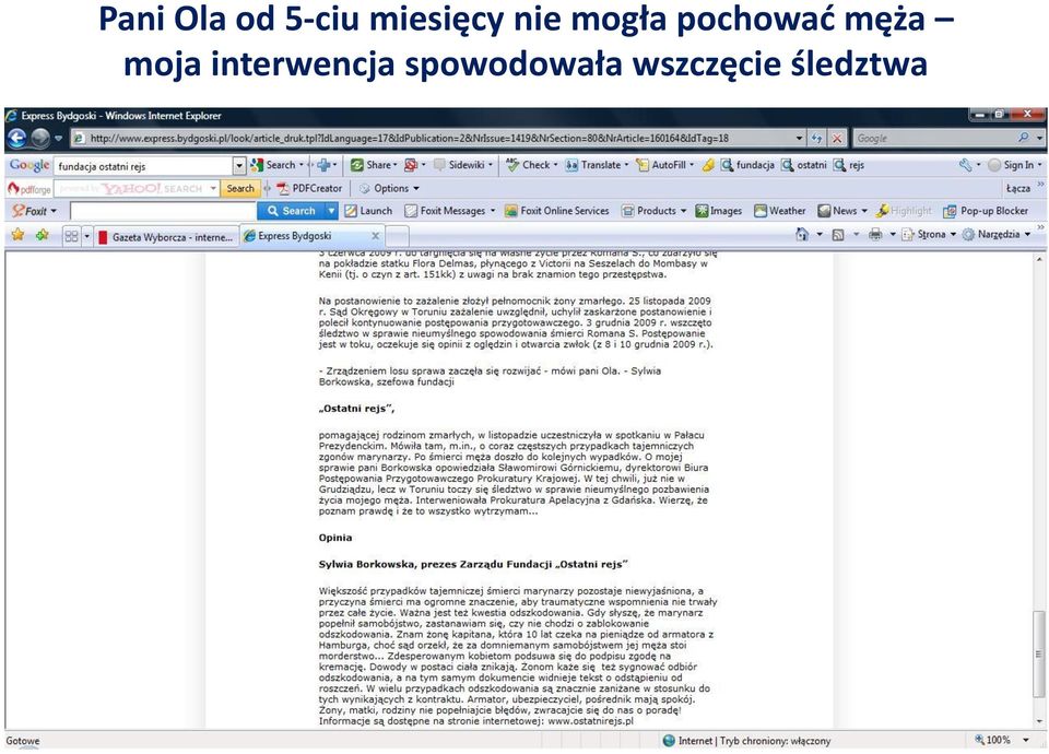 pochowad męża moja