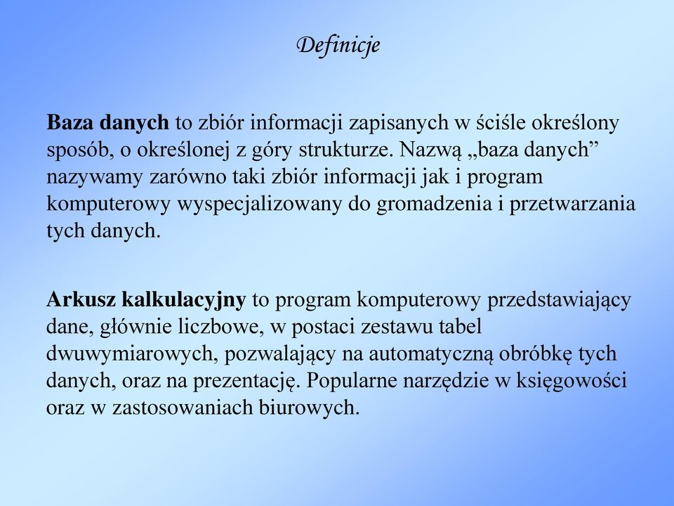 przetwarzania tych danych.