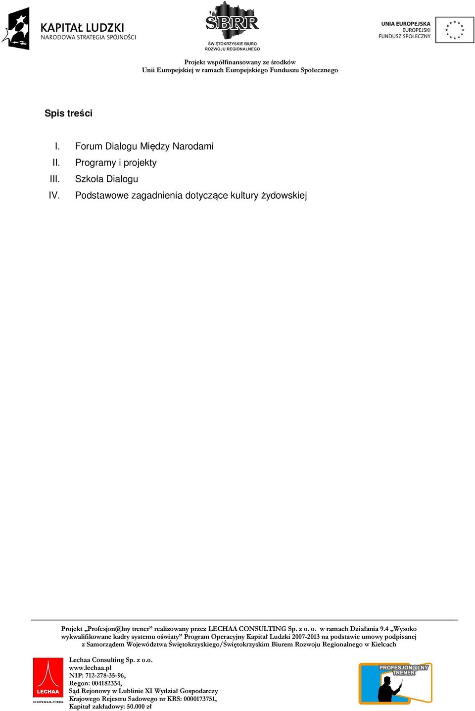 Programy i projekty III.