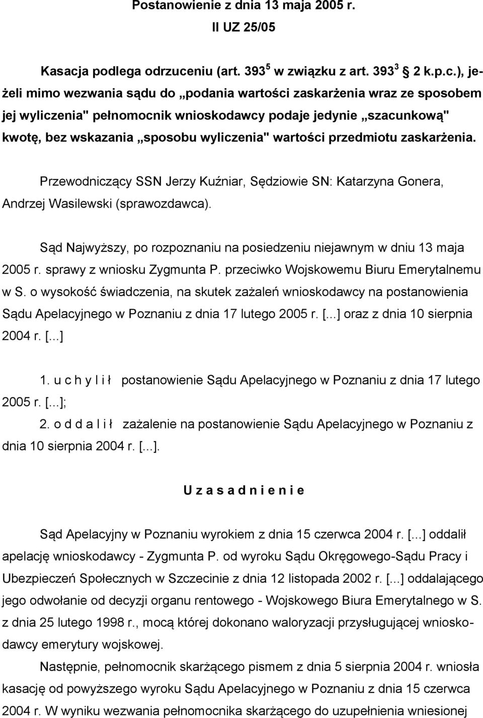 niu (art. 393 5 w związku z art. 393 3 2 k.p.c.