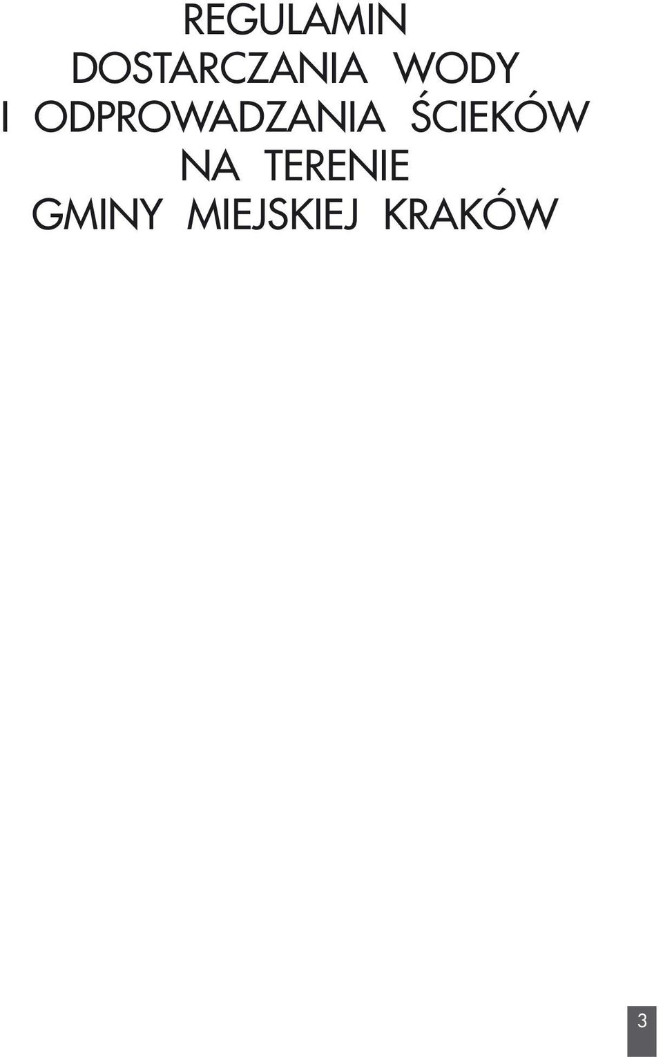 ODPROWADZANIA ŒCIEKÓW