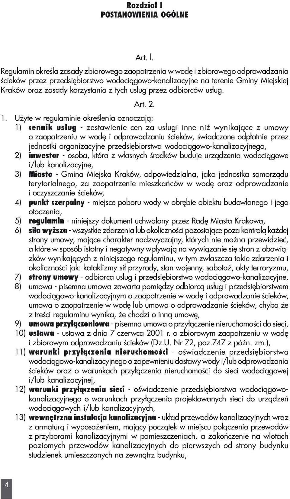 tych us³ug przez odbiorców us³ug. Art. 2. 1.