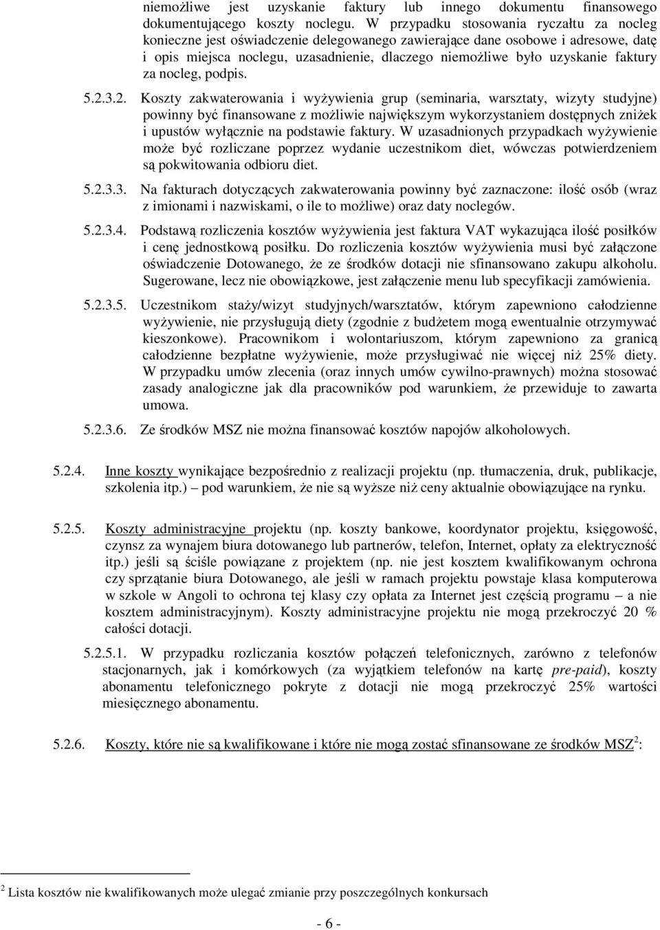 faktury za nocleg, podpis. 5.2.