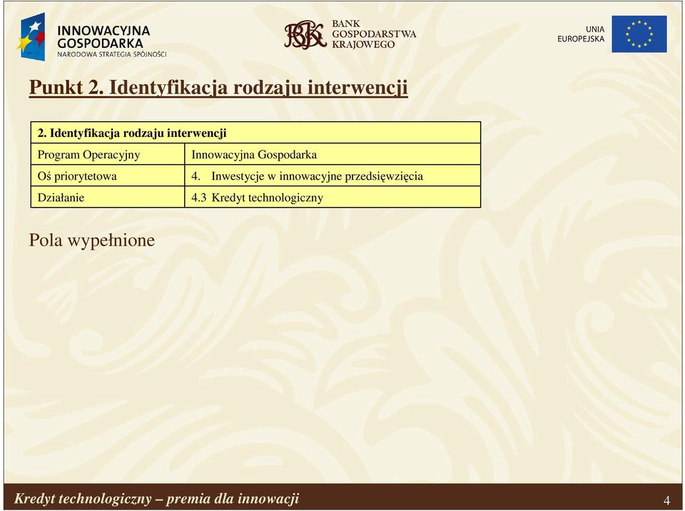 Innowacyjna Gospodarka Oś priorytetowa 4.