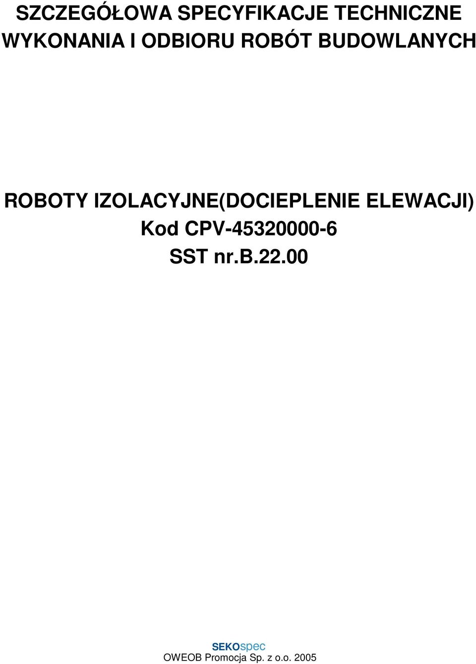 BUDOWLANYCH ROBOTY