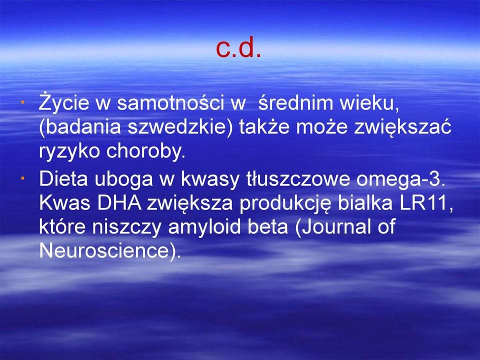 Dieta uboga w kwasy tłuszczowe omega-3.