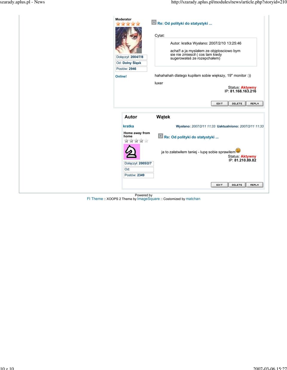 19'' monitor :)) luxer IP: 81.168.163.
