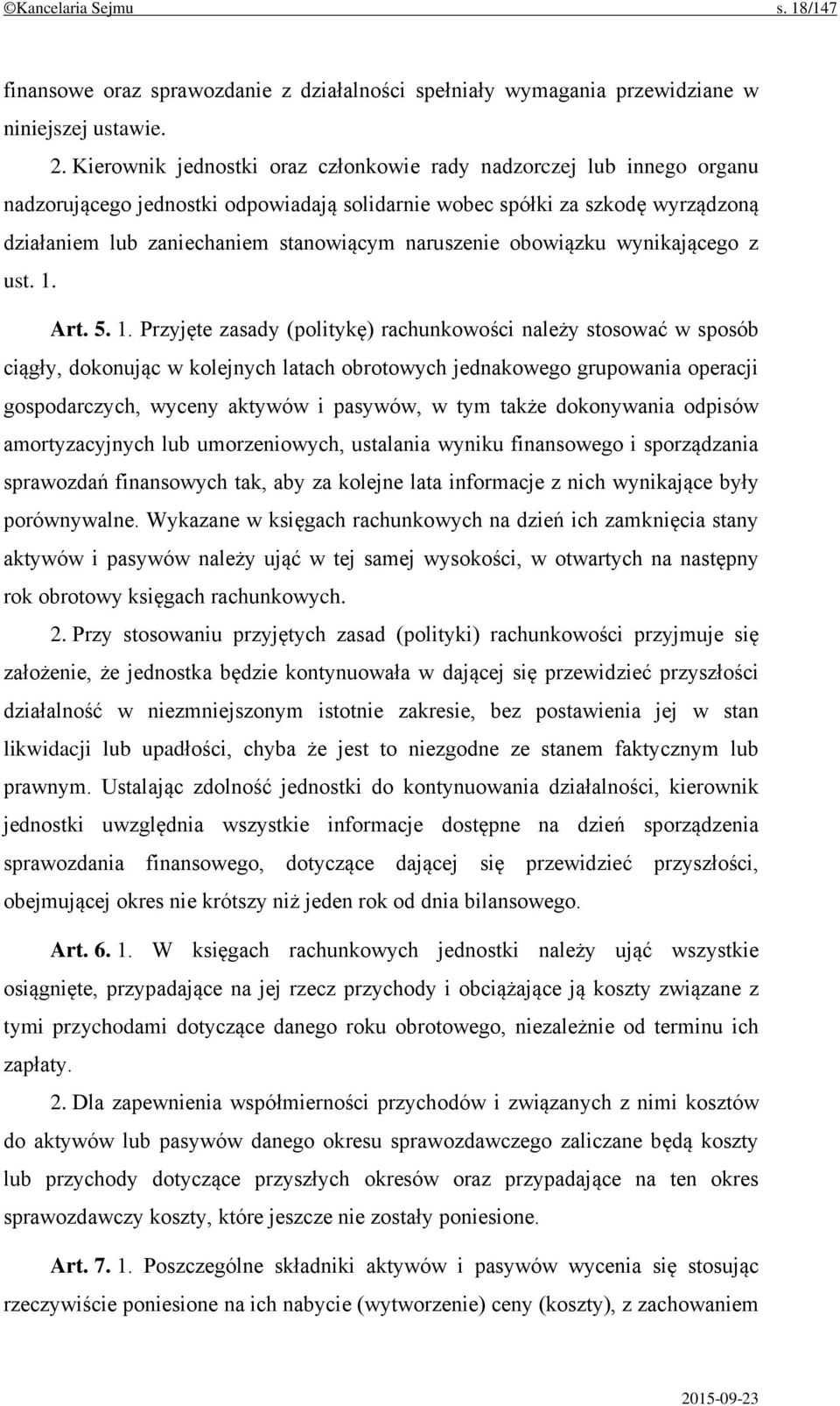 naruszenie obowiązku wynikającego z ust. 1.