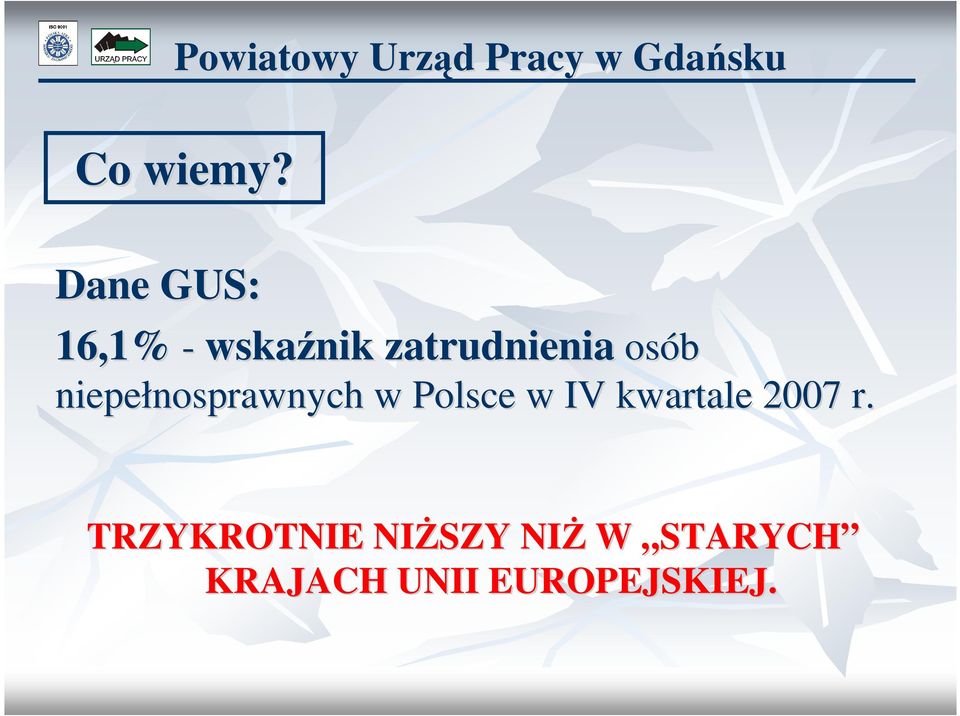osób niepełnosprawnych w Polsce w IV