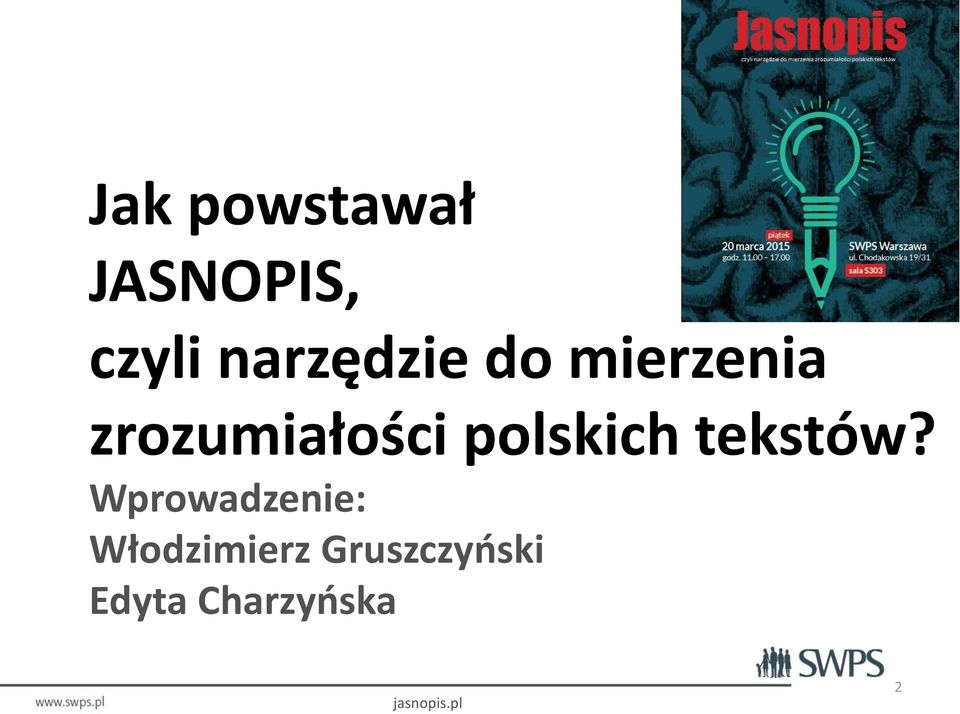 zrozumiałości polskich tekstów?