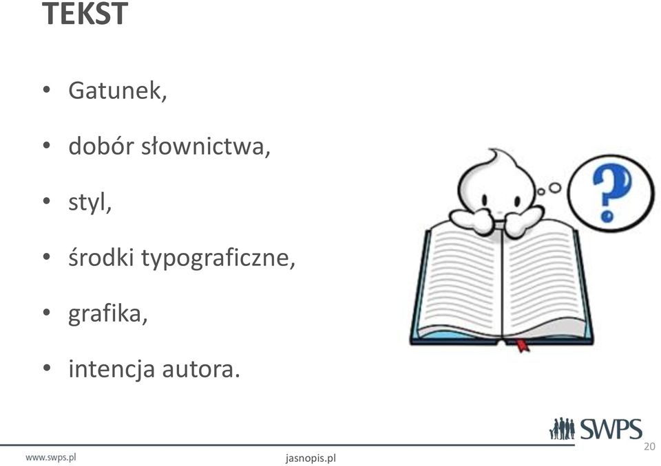 środki typograficzne,