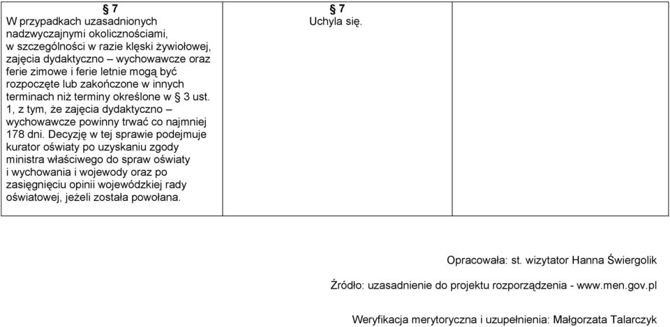 Decyzję w tej sprawie podejmuje kurator oświaty po uzyskaniu zgody ministra właściwego do spraw oświaty i wychowania i wojewody oraz po zasięgnięciu opinii wojewódzkiej rady