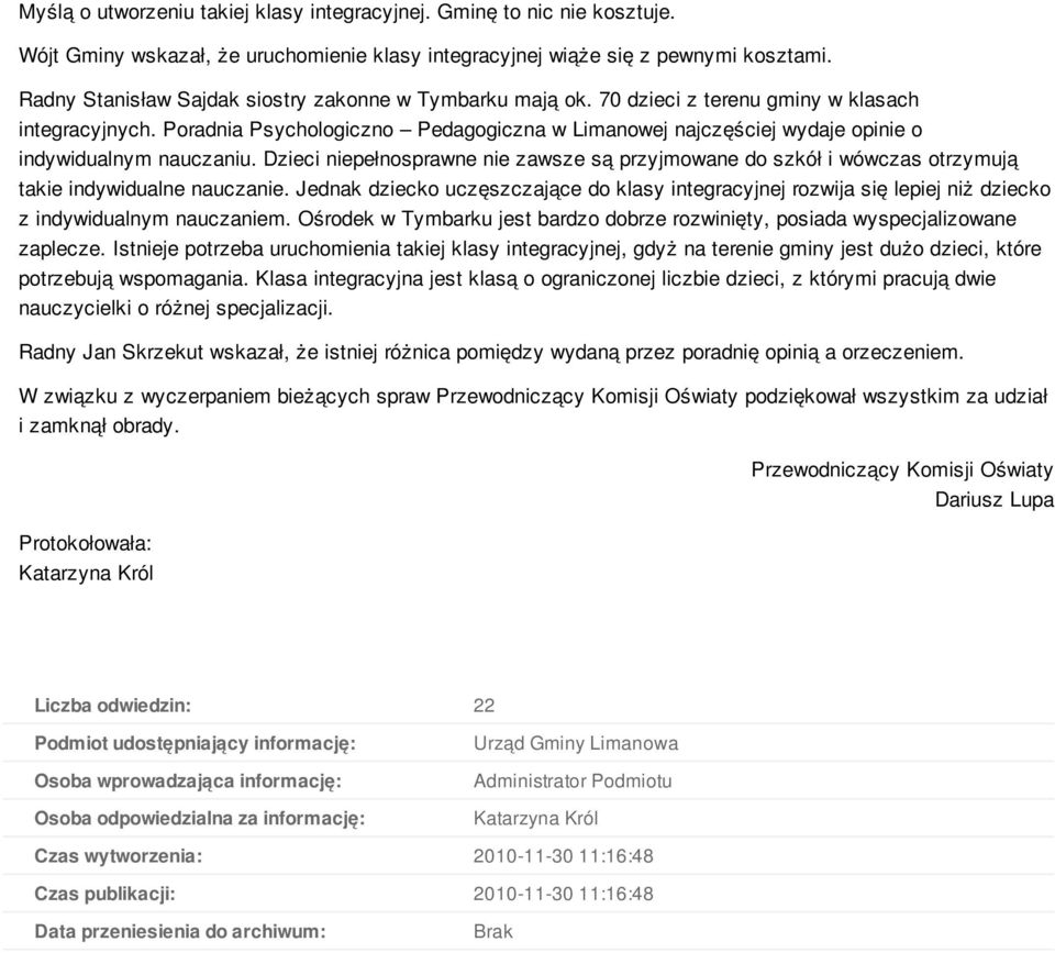 Poradnia Psychologiczno Pedagogiczna w Limanowej najczęściej wydaje opinie o indywidualnym nauczaniu.