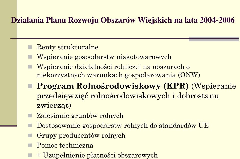 Wiejskich na lata
