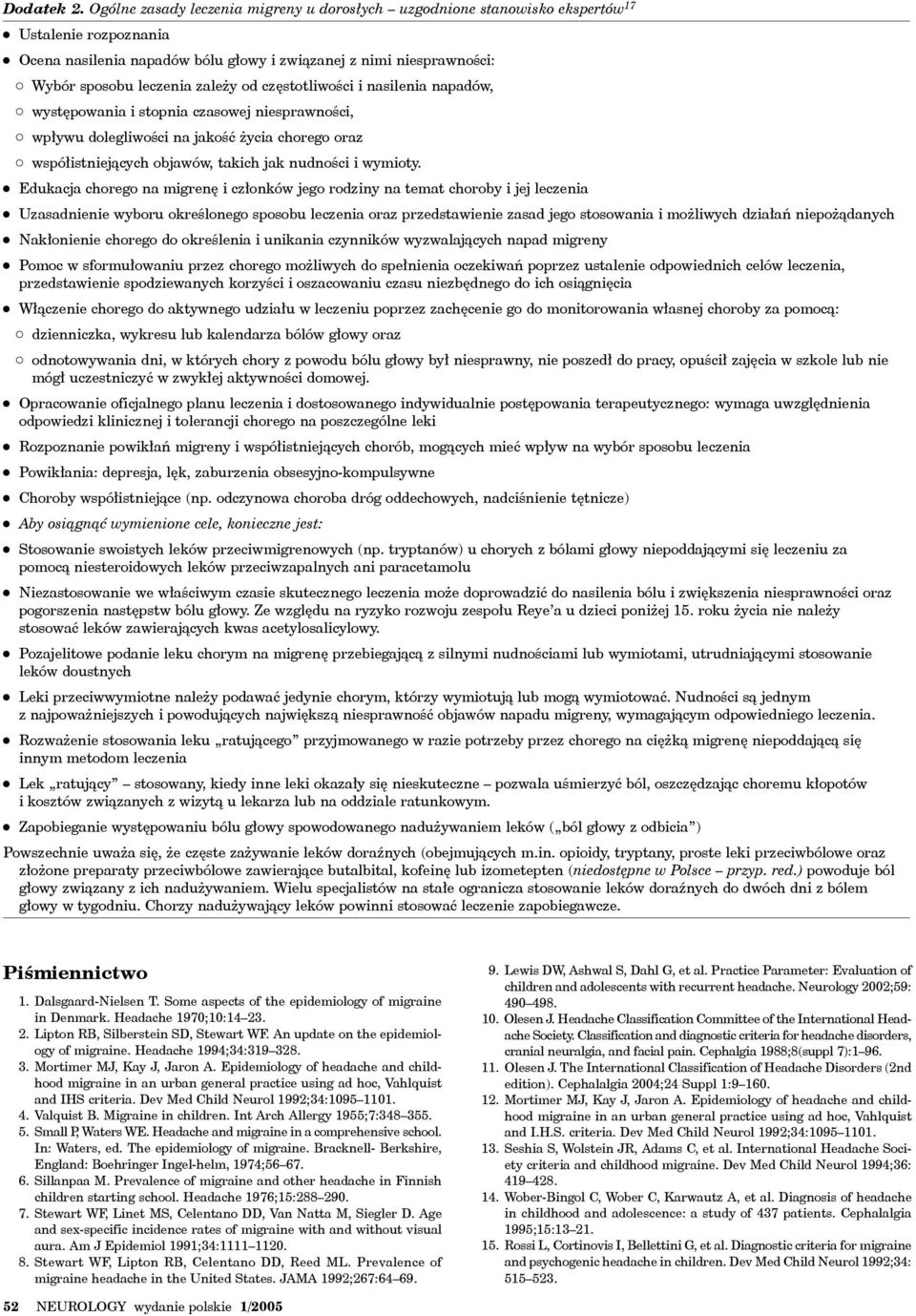 od częstotliwości i nasilenia napadów, występowania i stopnia czasowej niesprawności, wpływu dolegliwości na jakość życia chorego oraz współistniejących objawów, takich jak nudności i wymioty.
