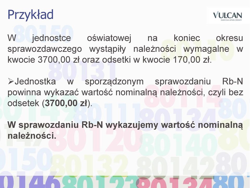 Jednostka w sporządzonym sprawozdaniu Rb-N powinna wykazać wartość nominalną