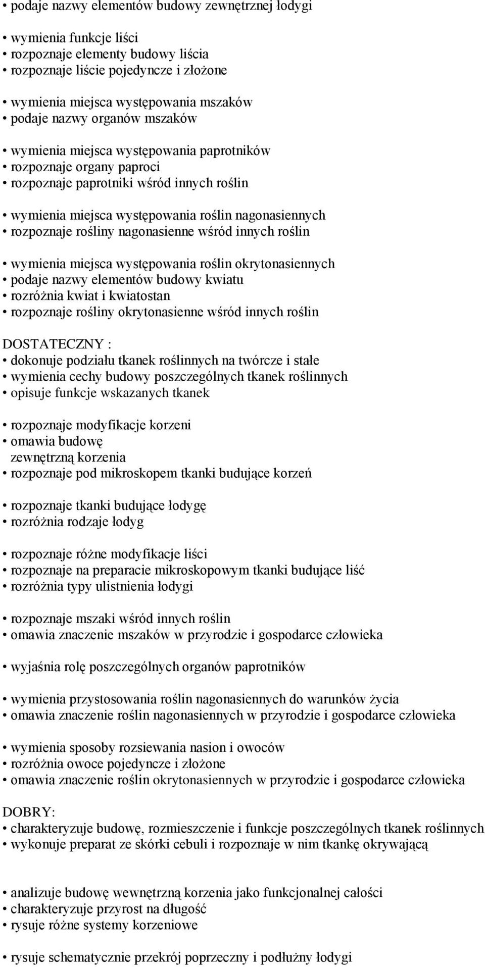 nagonasienne wśród innych roślin wymienia miejsca występowania roślin okrytonasiennych podaje nazwy elementów budowy kwiatu rozróżnia kwiat i kwiatostan rozpoznaje rośliny okrytonasienne wśród innych