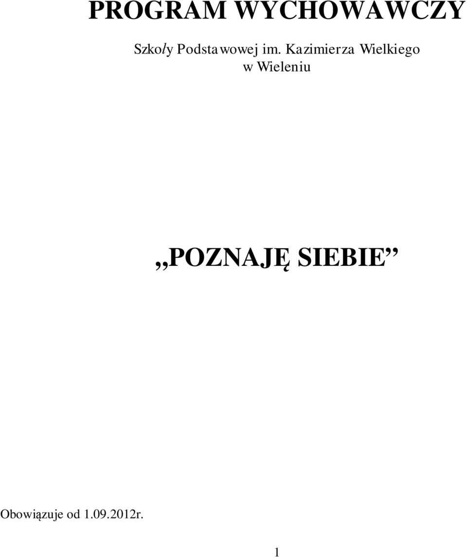 Kazimierza Wielkiego w
