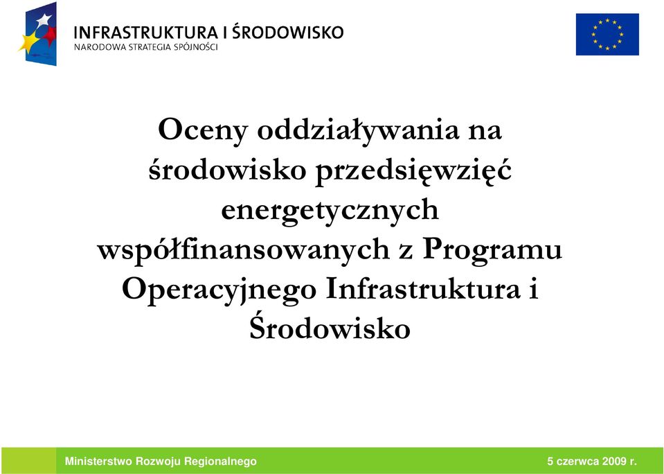 współfinansowanych z Programu