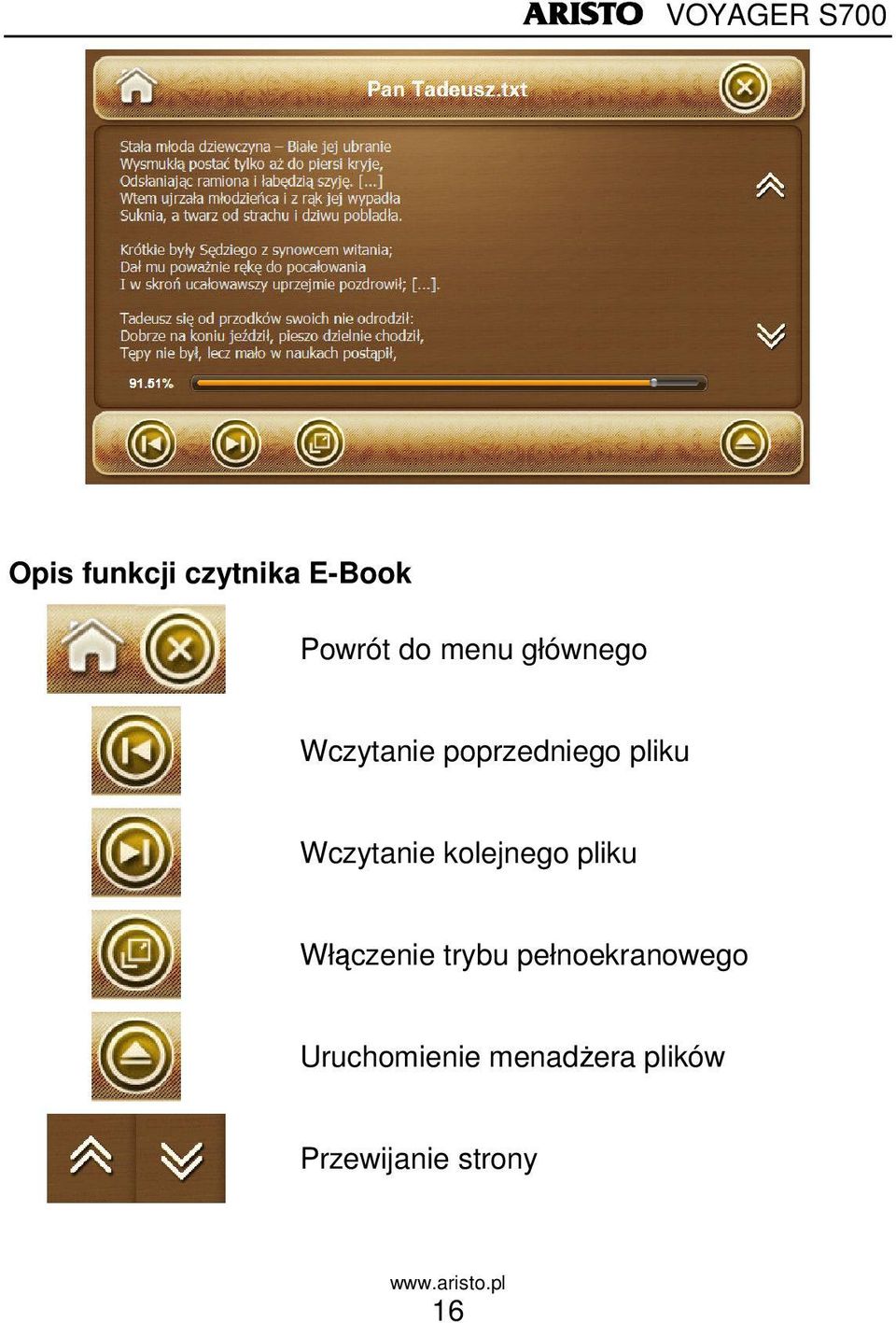 kolejnego pliku Włączenie trybu pełnoekranowego
