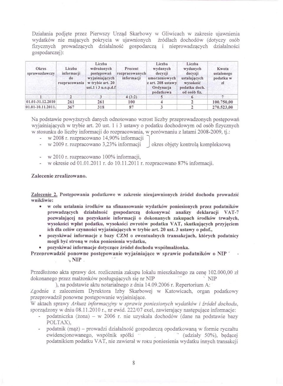 decyzji ustalonego do wyjaśniających - informacji umorzeniowych ustalających podatku w rozpracowania w trybie art. 20 z art. 208 ustawy wysokość zł ust.i i 3 u.o.p.d.f Ordynacja podatku doch.