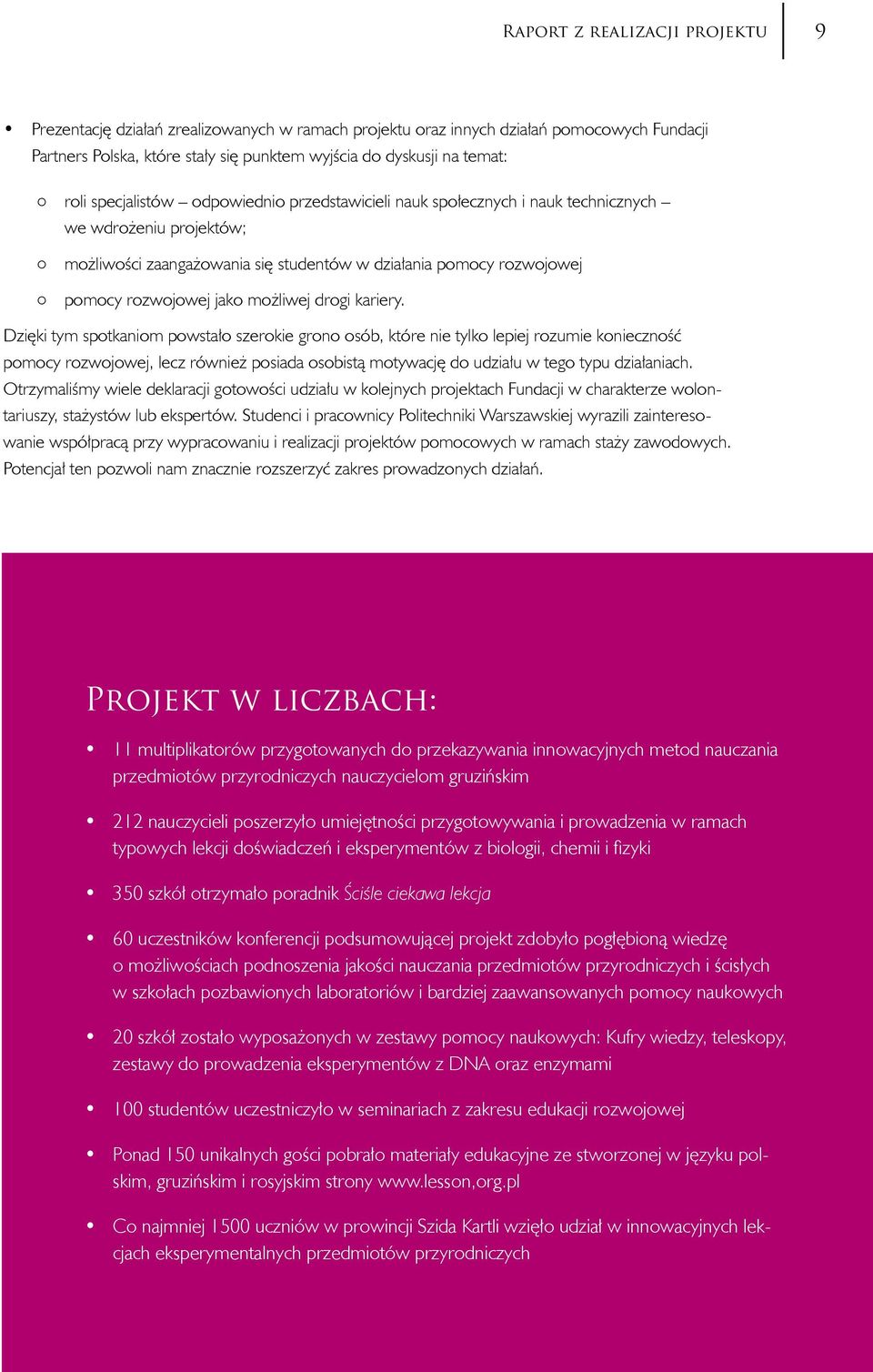 możliwej drogi kariery.