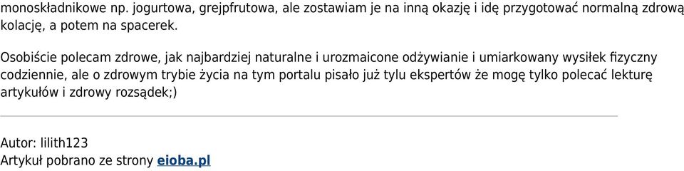 na spacerek.
