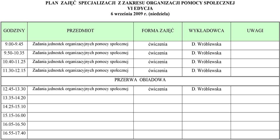 25 Zadania jednostek organizacyjnych pomocy ćwiczenia D. Wróblewska 11.30-12.