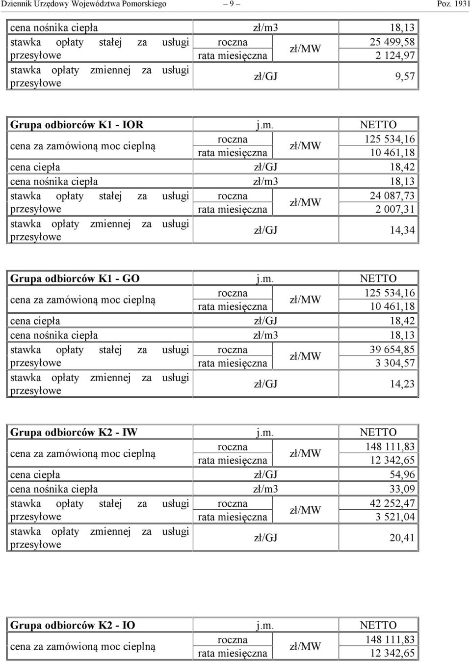 18,13 stawka opłaty stałej za usługi 25 499,58 rata mi