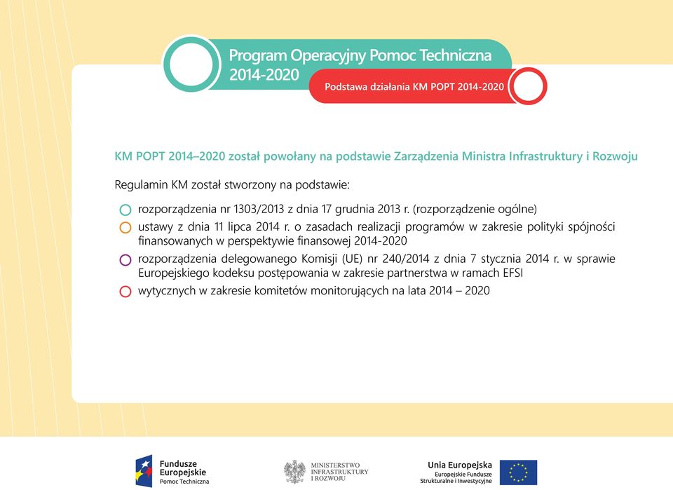 o zasadach realizacji programów w zakresie polityki spójności finansowanych w perspektywie finansowej 2014-2020 rozporządzenia delegowanego