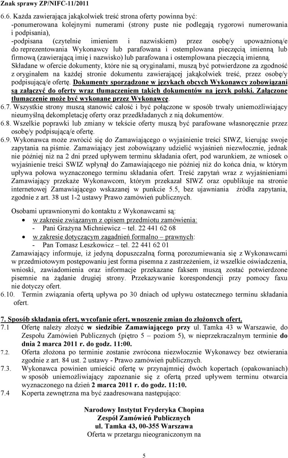 imienną.