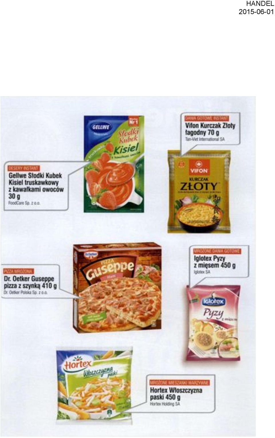 Oetker Guseppe pizza z szynką 410 g Dr. Oetker Pol