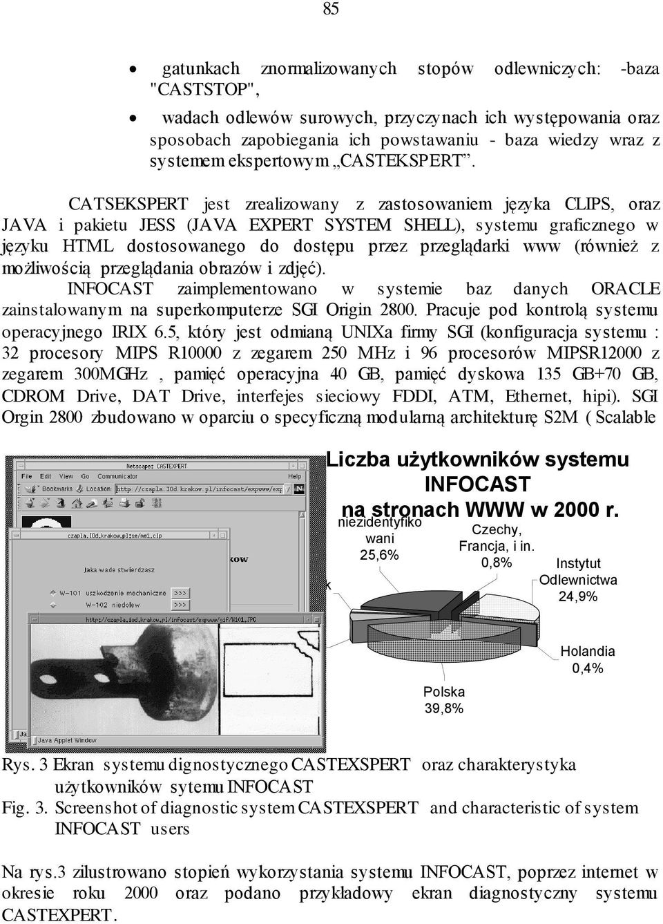 CATSEKSPERT jest zrealizowany z zastosowaniem języka CLIPS, oraz JAVA i pakietu JESS (JAVA EXPERT SYSTEM SHELL), systemu graficznego w języku HTML dostosowanego do dostępu przez przeglądarki www