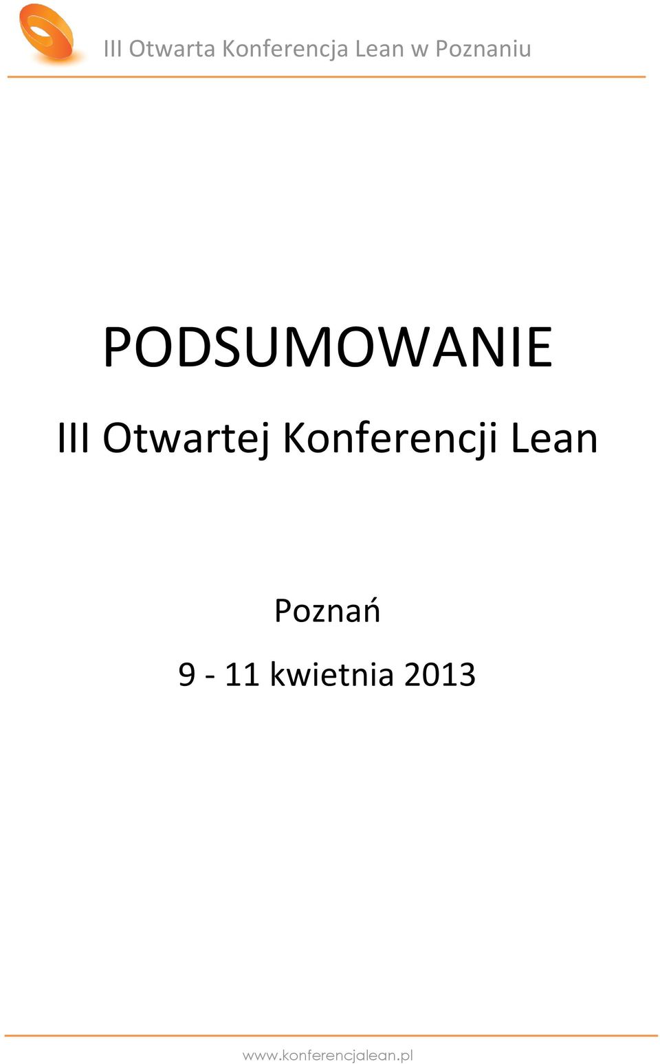 Konferencji Lean