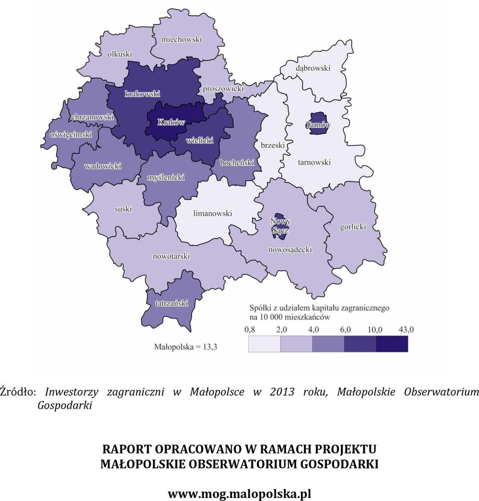 RAPORT OPRACOWANO W RAMACH PROJEKTU