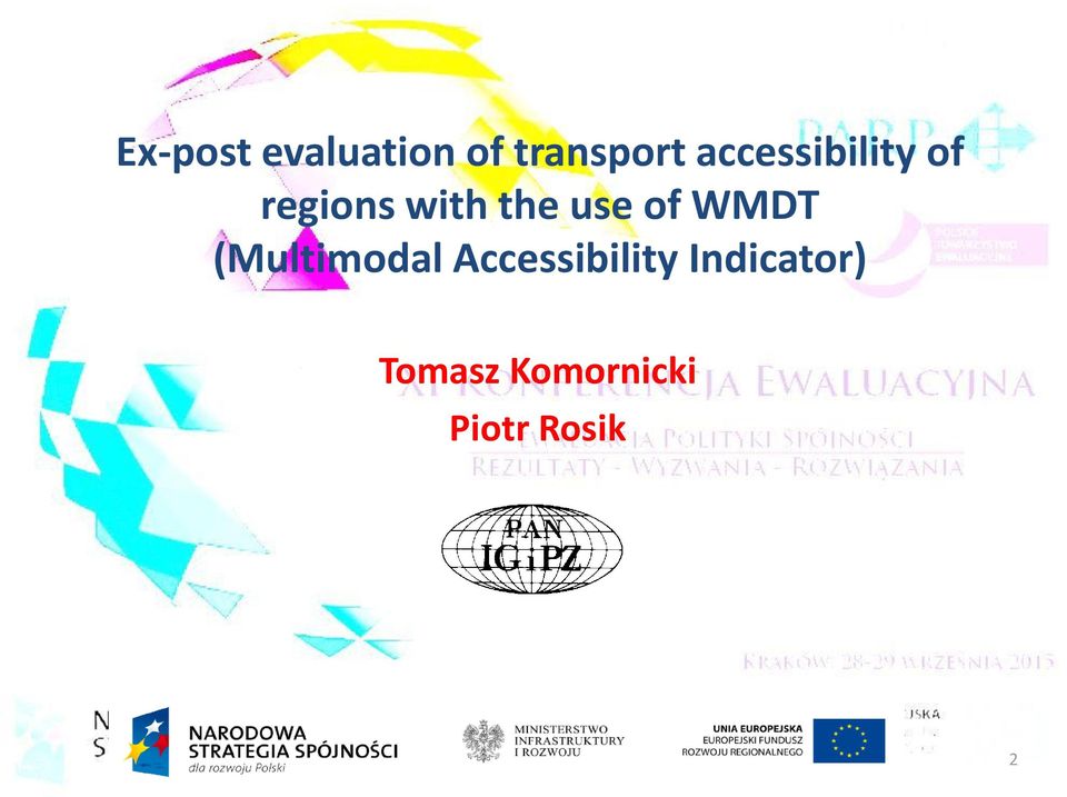 use of WMDT (Multimodal