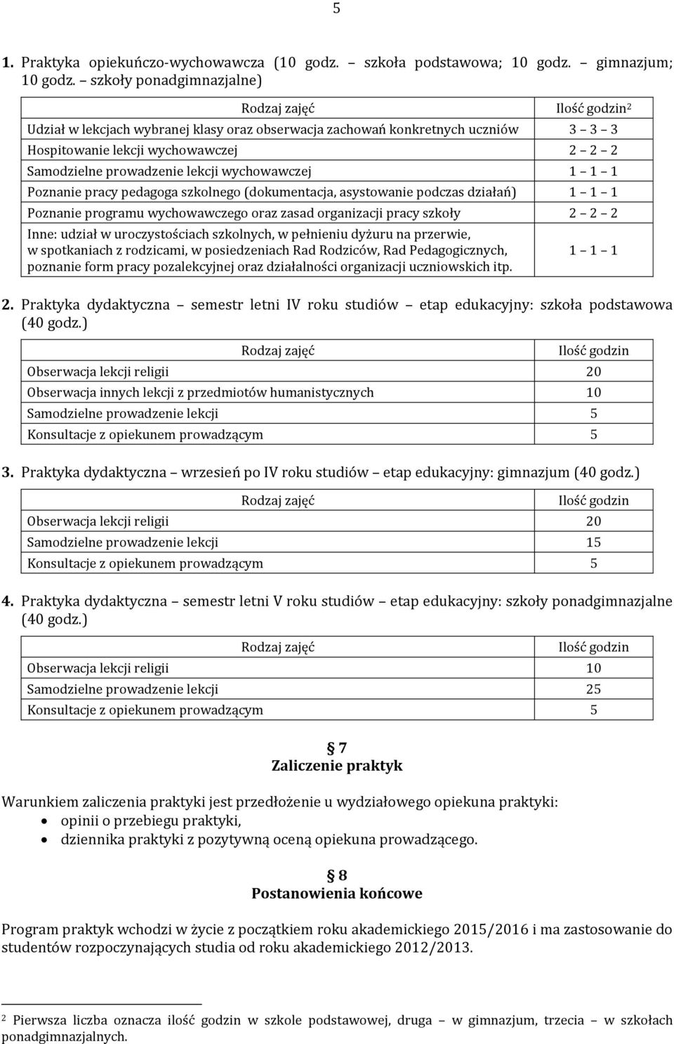 Poznanie pracy pedagoga szkolnego (dokumentacja, asystowanie podczas działań) 1 1 1 Poznanie programu wychowawczego oraz zasad organizacji pracy szkoły 2 2 2 Inne: udział w uroczystościach szkolnych,