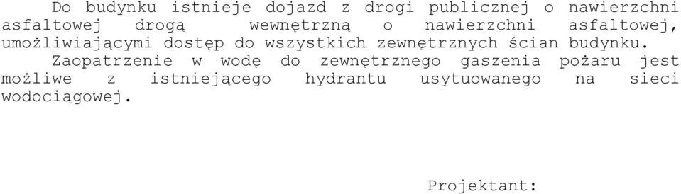 zewnętrznych ścian budynku.