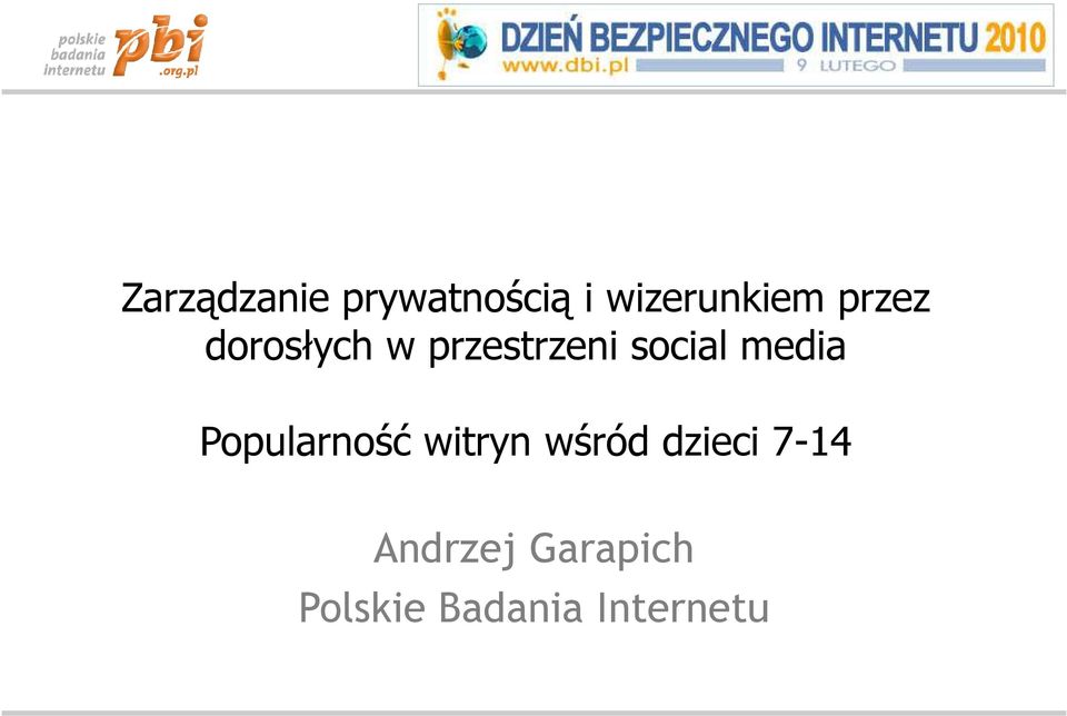 media Popularność witryn wśród dzieci