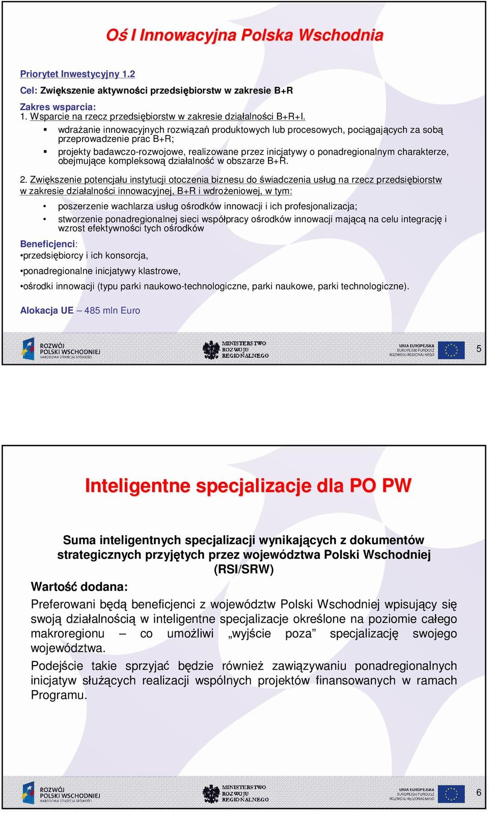 charakterze, obejmujące kompleksową dzia alno ć w obszarze B+R. 2.