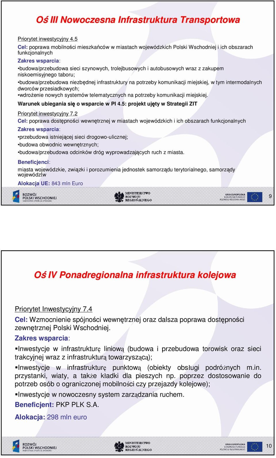 niskoemisyjnego taboru; budowa/przebudowa niezbędnej infrastruktury na potrzeby komunikacji miejskiej, w tym intermodalnych dworców przesiadkowych; wdro enie nowych systemów telematycznych na