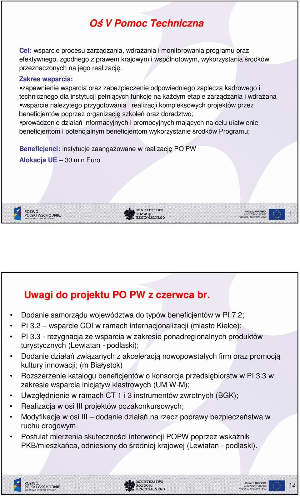 zapewnienie wsparcia oraz zabezpieczenie odpowiedniego zaplecza kadrowego i technicznego dla instytucji pe niących funkcje na ka dym etapie zarządzania i wdra ana wsparcie nale ytego przygotowania i